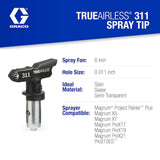 TrueAirless 311 0.011 Spray Tip