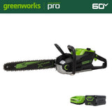 Greenworks 18 in. 60V Battery Cordless Brushless Chainsaw w/ Battery & Charge