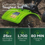 Greenworks 2800602VT Brushless Cordless Cultivator w/ 4.0AH Battery and Charger
