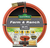 GroundWork CTSCELCF34050 Pro Series Farm & Ranch Heavy-Duty Hose, 3/4in x 50ft