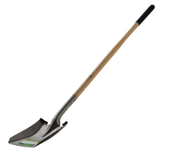 GroundWork YN-F3-31L 49 in. Hardwood Handle Square Point Shovel