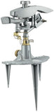 GroundWork GS-141200 Max Coverage Spike Sprinkler 8494 sq. ft. Oscillating Zinc