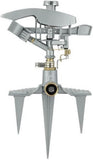 GroundWork GS-141200 Max Coverage Spike Sprinkler 8494 sq. ft. Oscillating Zinc
