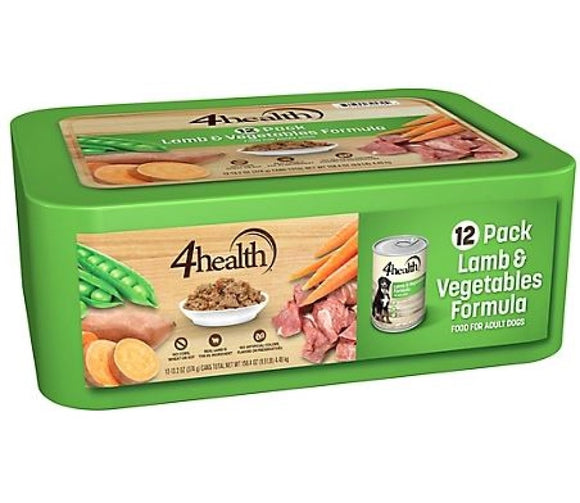 4health Adult Lamb & Vegetable Recipe Wet Dog Food, 13.2oz, Pack of 12 –  BelowCost Products