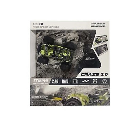 Power Craze GV-6591 2.0 High Speed Vehicle Remote-Controlled Buggy 1:32, Green