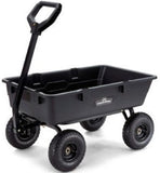 GroundWork GW-5-2 Pro Series Poly Dump Cart 800lb Capacity Convertible Steel