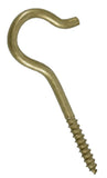 Hardware Essentials 322602 Durasteel Ceiling Hook, Gold, Flagged, #6x3-3/8" 1-Pc