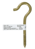 Hillman 322603 Gold Flagged Durasteel Ceiling Hook, #4 x 3-7/8 in.