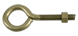 Hardware Essentials 322613 3/8-16X4 Gold-Plated Fg Eye Bolt  with Hex Nut