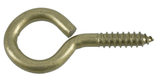 Hardware Essentials 322628 Gold- Plated Large Fg Screw Eye, .363X3-7/8