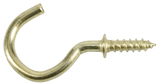 Hardware Essentials 851850 3/4 Solid Brass Cd-Cup Hook