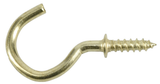 Hardware Essentials 851852 Solid Brass Cd-Cup Hook, 7/8 in.