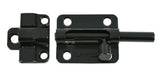 Hardware Essentials 854477 Ajustlock Barrel Bolt 2-1/2 in. Black Locking Latch