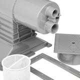 Hayward SP10852OMDGR 1.5"FIP Auto-Skim Wide Track Skimmer w/Square Cover-Drk Gry