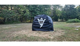 Country Canvas HBCBOO Reuseable Round Hay Bale Cover, Black with Ghost Halloween