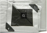 JobSmart HDSB1012 Outdoors Heavy Duty Tarp Black and Silver 10 ft. x 12 ft.