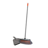 Smooth Sweep Indoor Angle Broom with Dustpan