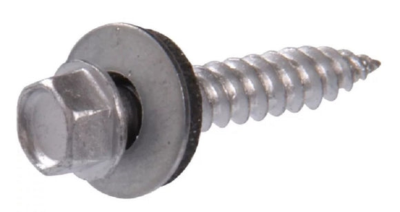 Hillman 41901 #10 x 2 in. Hex Washer Head Screw with Neoprene Washer- 30 pcs.