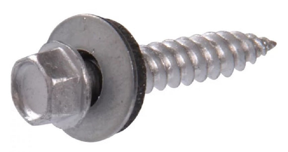 Hillman #10 x 2-1/2 in. Hex washer Self-Piercing Sheeter Screw - Count of 25