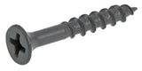 Hillman 48380 Gray Ceramic Fas-N-Tite Deck Exterior Wood Screw - 8 x 1-1/4 in.