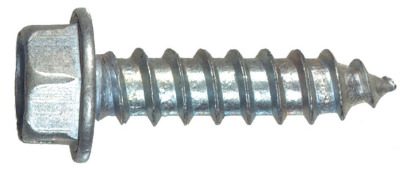 Hillman 5305 #8 x 1/2 in. Slotted Hex Washer Head Sheet Metal Screw -Count of 16