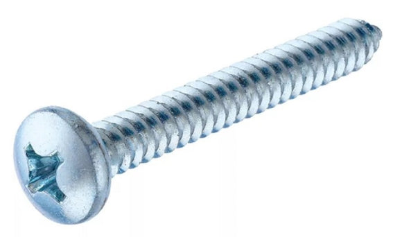 Hillman Zinc-Plated Pan Head Phillips Sheet Metal Screw #14 x 1 in. Count of 6