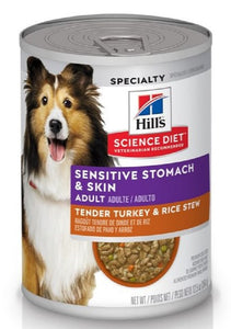 Hill's Science Diet Sensitive Stomach & Skin, Turkey & Rice Stew, 1 Can Dog Food