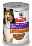 Hill's Science Diet Sensitive Stomach & Skin, Turkey & Rice Stew, 1 Can Dog Food