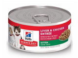 Hill's Science Diet 6600 Liver and Chicken 1 Single Can 5.5 oz. Wet Kitten Food