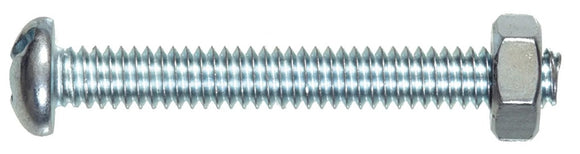 Hillman 7683 #10-24 x 1/2 in. Zinc Round Combination Head Machine Screw