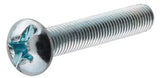 Hillman 7734 Zinc-Plated Head Machine Screw and Nuts 1/4 in. x 2 in.  2 pack