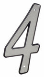 Hillman 841604 Outdoor Nail-On Reflective Plastic Number, 4 Inch, #4 Decoration