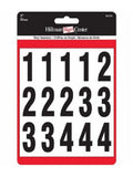 Hillman 842284 Outdoor Decoration Vinyl 2 Inch Black and White Numbers Packaged