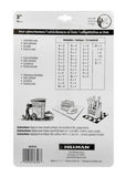 Hillman 847015 Outdoor Decor 3" Vinyl Die Cut Black Letters & Numbers Packaged
