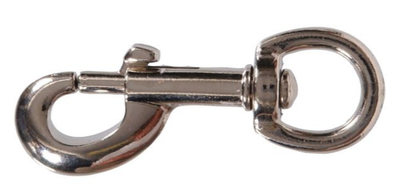 Hillman 853227 Round Swivel Eye Bolt Snap, Nickel, 5/8 in. x 3-5/8 in.