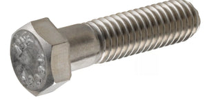 Hillman Stainless Steel Hex Cap Screw 1/4" -20 Coarse Thread x 2" - 2 pack