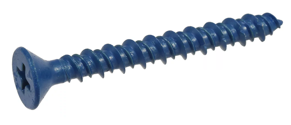 Hillman 8979 Flat-Head Phillips Tapper Concrete Screw Anchors 1/4