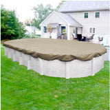 Hinspergers AK1530OV4 19'x34' Oval Armor Kote Winter Cover for 15'x30' ABG Pool