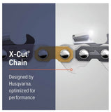 Husqvarna 597469552 X-Cut S93G 14" Chainsaw Chain, 3/8 in. Pitch, 0.050 in. GA and 52 Drive Links