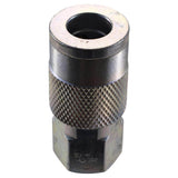 1/4 in. x 1/4 in. NPT Female Industrial Steel Coupler