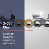 Husqvarna 529475072 20 in. Chainsaw Chain 72 Drive Links X-Cut S83G