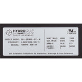 HydroQuip 28-E0300-5T-K 6.469" x 3" 230v 4.0kW Gatsby Replacement LowFlow Heater