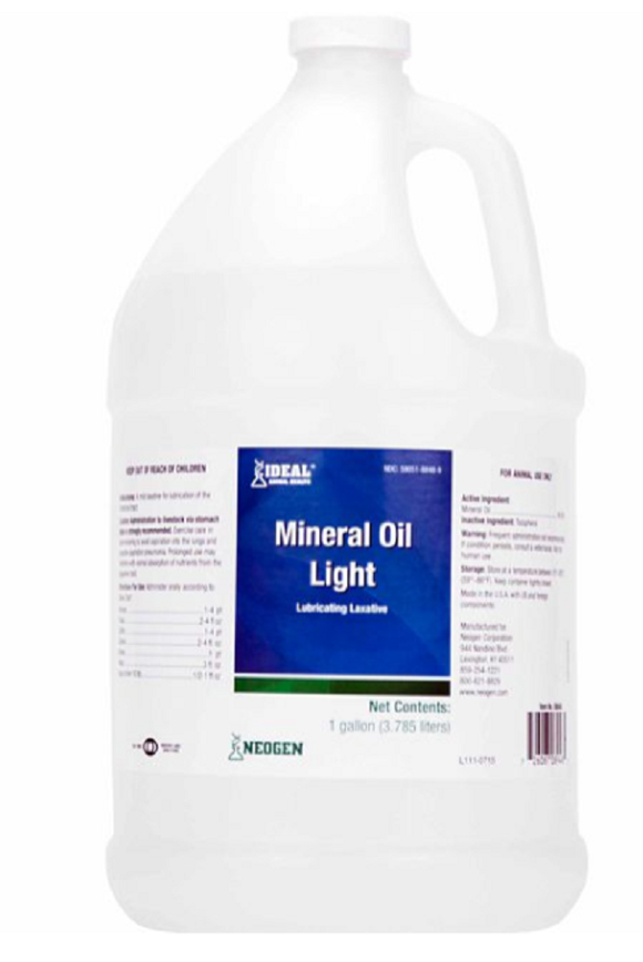 Ideal Animal Health 8848 Light Mineral Oil, 1 gal.