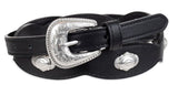 Indigo Supply Co.13ID02X001 Women's Synthetic Leather Concho Belt, 19 mm, XL