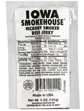 Iowa Smokehouse IS-5JH High-Quality Hickory Smoked Beef Jerky, 5 oz.