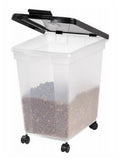 IRIS USA 300585 Airtight Pet Food Clear Storage 65 Quart Capacity Container