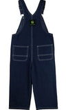 John Deere JFBV061N3C65 Toddler Boys' Cotton Denim Overalls Zip Front, 4T