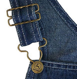 John Deere JFBV061N3C65 Toddler Boys' Cotton Denim Overalls Zip Front, 4T