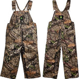 John Deere JFV249JT4 Boys' Camo Mossy Oak Cotton Overalls with Bib Pocket Size 6