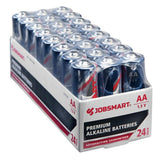 JobSmart 7151-24S AA Premium Alkaline Batteries 1.5V Performance, Pack of 24